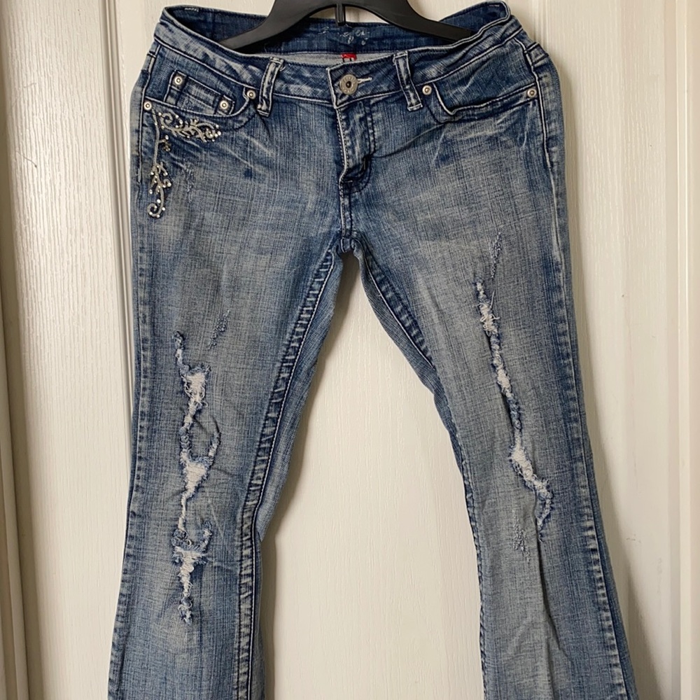 Boot cut jean pants